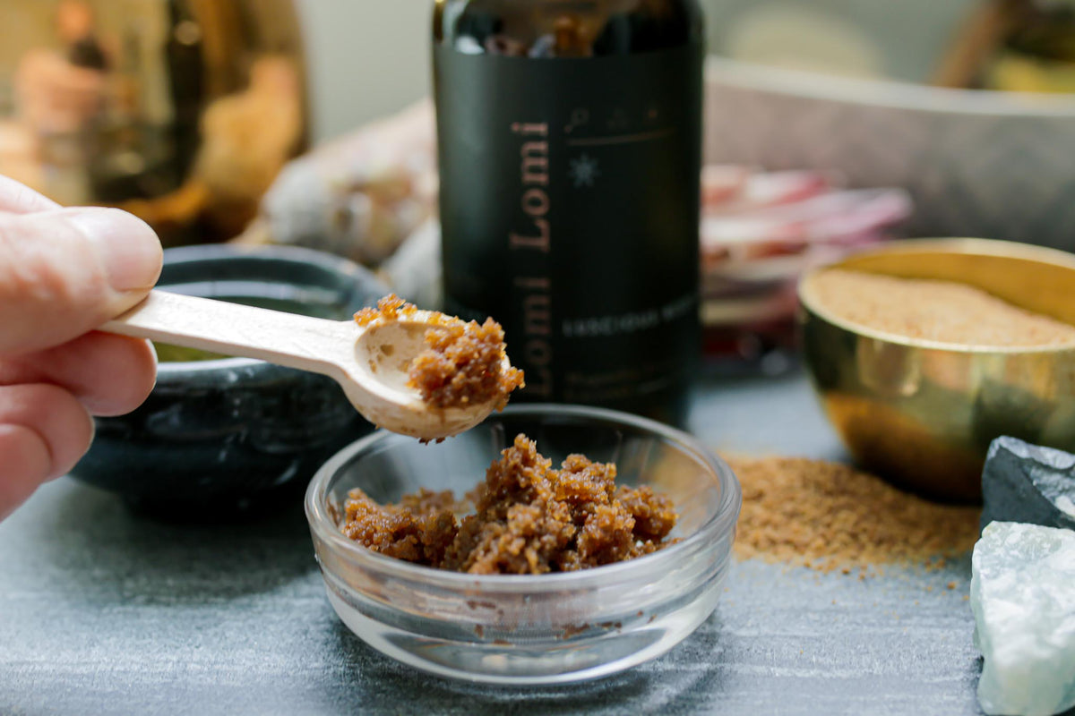 DIY Sugar Scrub with Lomi Lomi & Organic Coconut Sugar